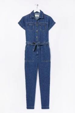 FatFace Blue Imogen Short Sleeve Boilersuit -Fat Face Shop 177946s6