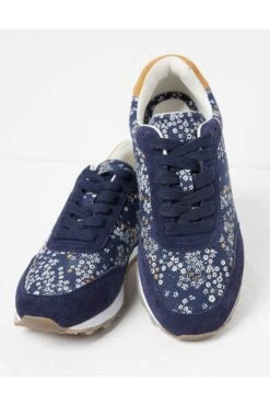 FatFace Blue Georgia Floral Trainers 5 FatFace Blue Georgia Floral Trainers -Fat Face Shop 182411s2