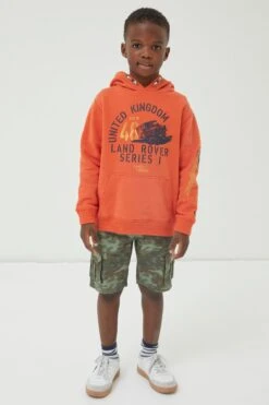 FatFace Green Lulworth Camo Cargo Shorts