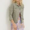 FatFace Green Tasha Denim Jacket -Fat Face Shop 331929s
