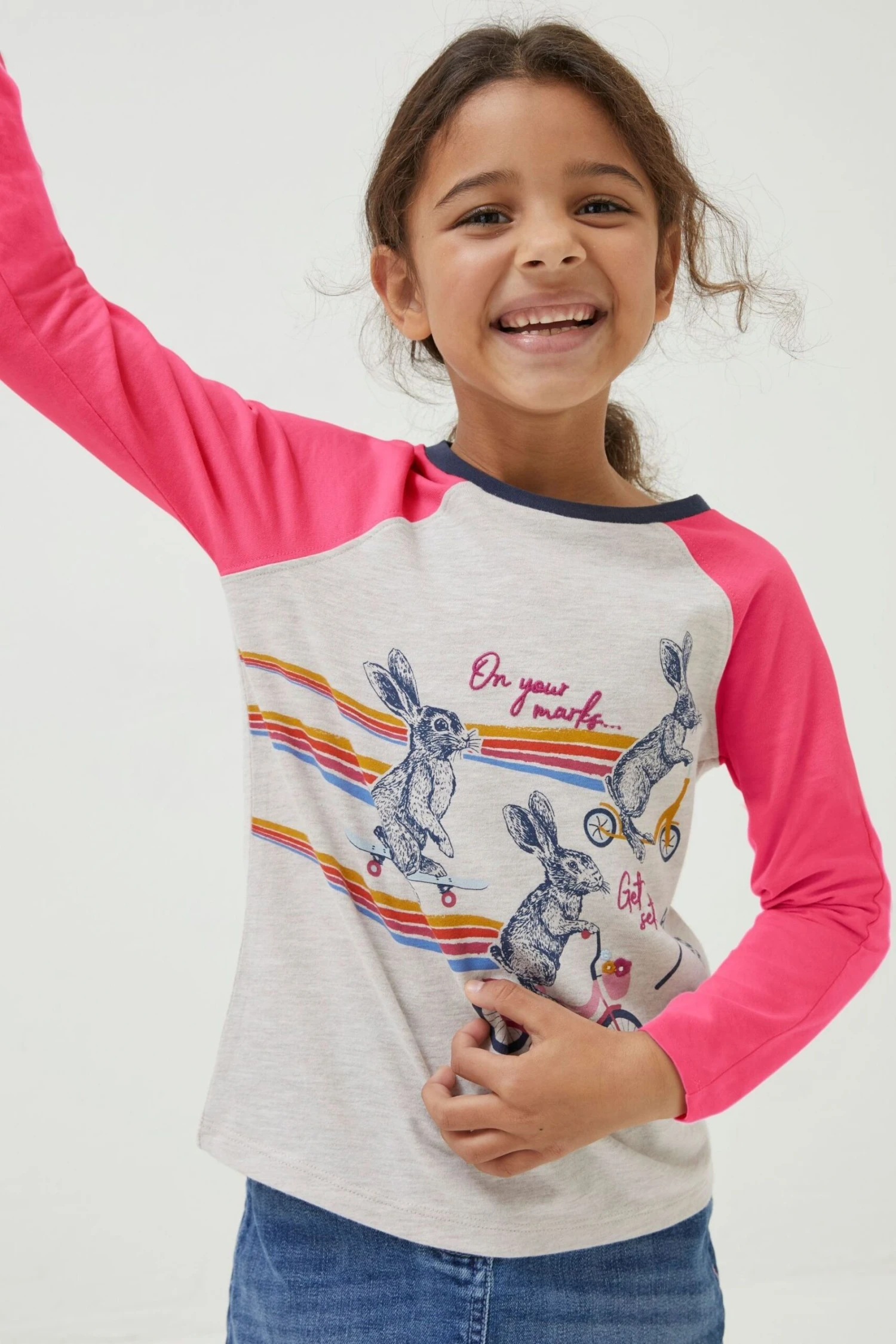 FatFace Natural Bunny Graphic T-Shirt 3 FatFace Natural Bunny Graphic T-Shirt