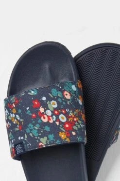 FatFace Blue Floral Print Sliders 8 FatFace Blue Floral Print Sliders -Fat Face Shop 378532s3