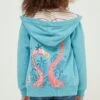 FatFace Blue Flamingo Zip Hoodie -Fat Face Shop 549143s