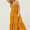 FatFace Yellow Jo Midi Sun Dress -Fat Face Shop 571217s