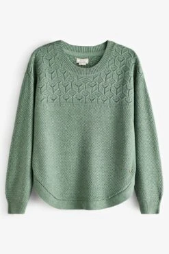 FatFace Green Emmy Jumper