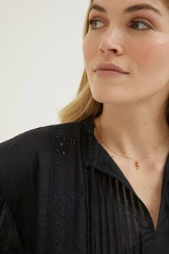 FatFace Black Freya Lace Blouse -Fat Face Shop 816793s3