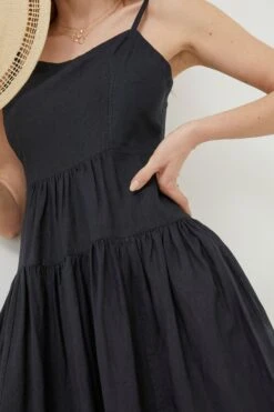 FatFace Julien Black Linen Midi Dress 9 FatFace Julien Black Linen Midi Dress -Fat Face Shop 864931s3