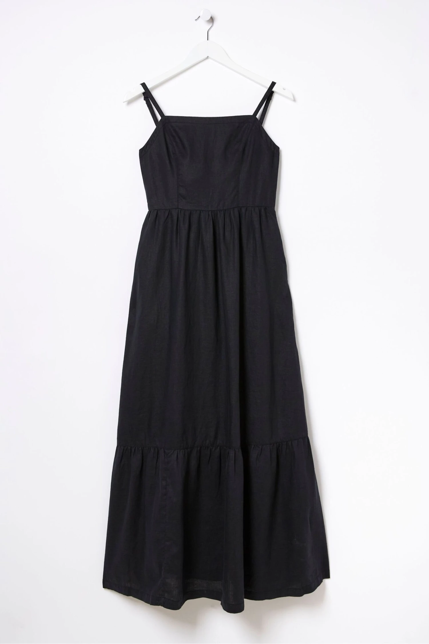 FatFace Julien Black Linen Midi Dress 7 FatFace Julien Black Linen Midi Dress - Image 5