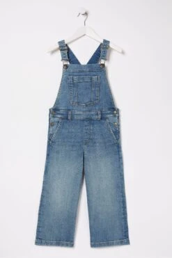 FatFace Blue Wide Leg Dunagarees