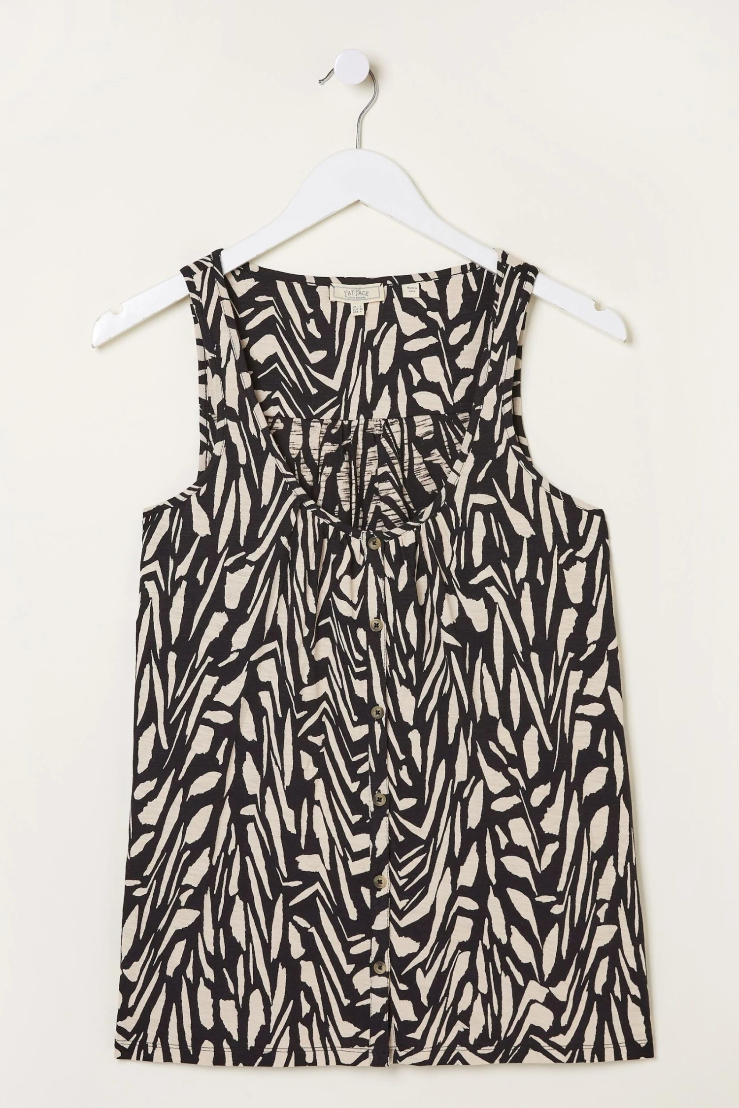 FatFace Flora Paint Stroke Black Vest 6 FatFace Flora Paint Stroke Black Vest - Image 4