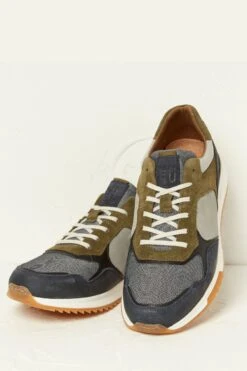 FatFace Blue Colour Block Trainers -Fat Face Shop A90184s2