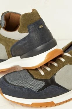 FatFace Blue Colour Block Trainers -Fat Face Shop A90184s3