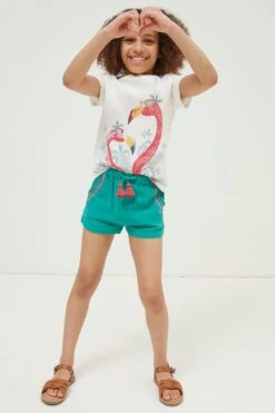 FatFace Lyla Embroidered Shorts