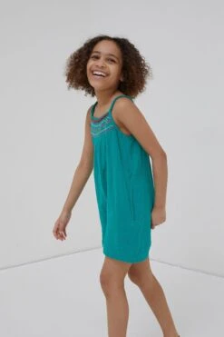 FatFace Pink Nellie Embroidered Playsuit