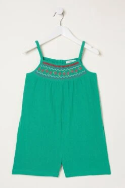 FatFace Pink Nellie Embroidered Playsuit -Fat Face Shop BH2021s5