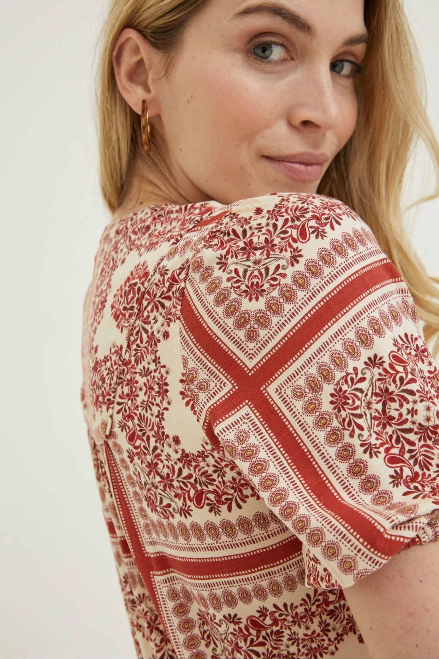 FatFace Natural Lou Bandana Tunic Top 7 FatFace Natural Lou Bandana Tunic Top - Image 5