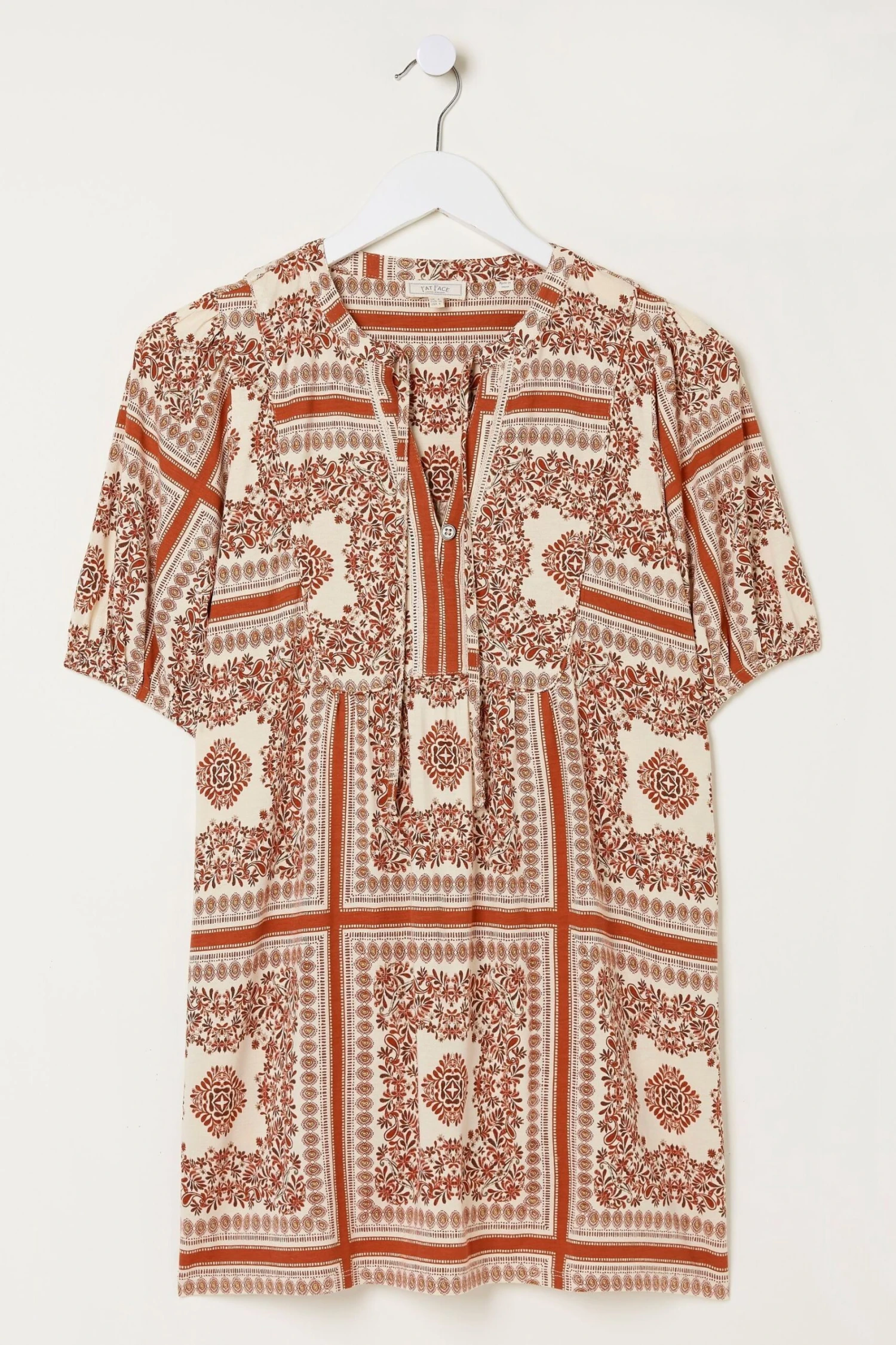 FatFace Natural Lou Bandana Tunic Top 8 FatFace Natural Lou Bandana Tunic Top - Image 6