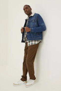 FatFace Blue Denim Mid Wash Jacket -Fat Face Shop D30160s3