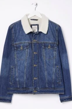 FatFace Blue Denim Mid Wash Jacket -Fat Face Shop D30160s6
