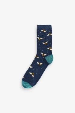 FatFace Blue Bee Socks 3 Pack -Fat Face Shop D36205s3