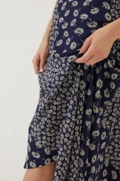 FatFace Blue Naomi Daisy Midi Skirt -Fat Face Shop D57 565s4