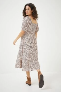 FatFace Tania Meadow Spring Midi Brown Dress 13 FatFace Tania Meadow Spring Midi Brown Dress -Fat Face Shop D57 773s5