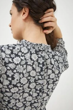 FatFace Hadley Springtime Midi Black Dress -Fat Face Shop D57 779s5