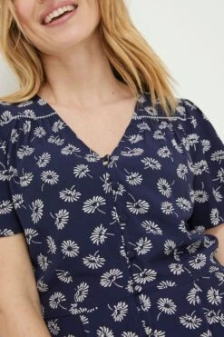 FatFace Blue Francis Daisy Midi Dress 15 FatFace Blue Francis Daisy Midi Dress -Fat Face Shop D57 780s6