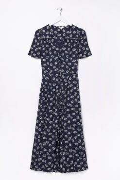 FatFace Blue Francis Daisy Midi Dress 17 FatFace Blue Francis Daisy Midi Dress -Fat Face Shop D57 780s8
