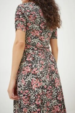 FatFace Delilah Blush Midi Black Dress -Fat Face Shop D57 785s5