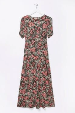 FatFace Delilah Blush Midi Black Dress -Fat Face Shop D57 785s6