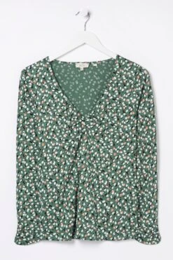 FatFace Green Rhian Ditsy Pears Top -Fat Face Shop D57 800s4