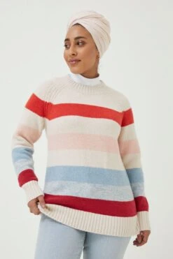FatFace Natural Soul Adventure Multi Stripe Jumper