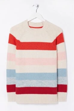 FatFace Natural Soul Adventure Multi Stripe Jumper -Fat Face Shop D57 811s6