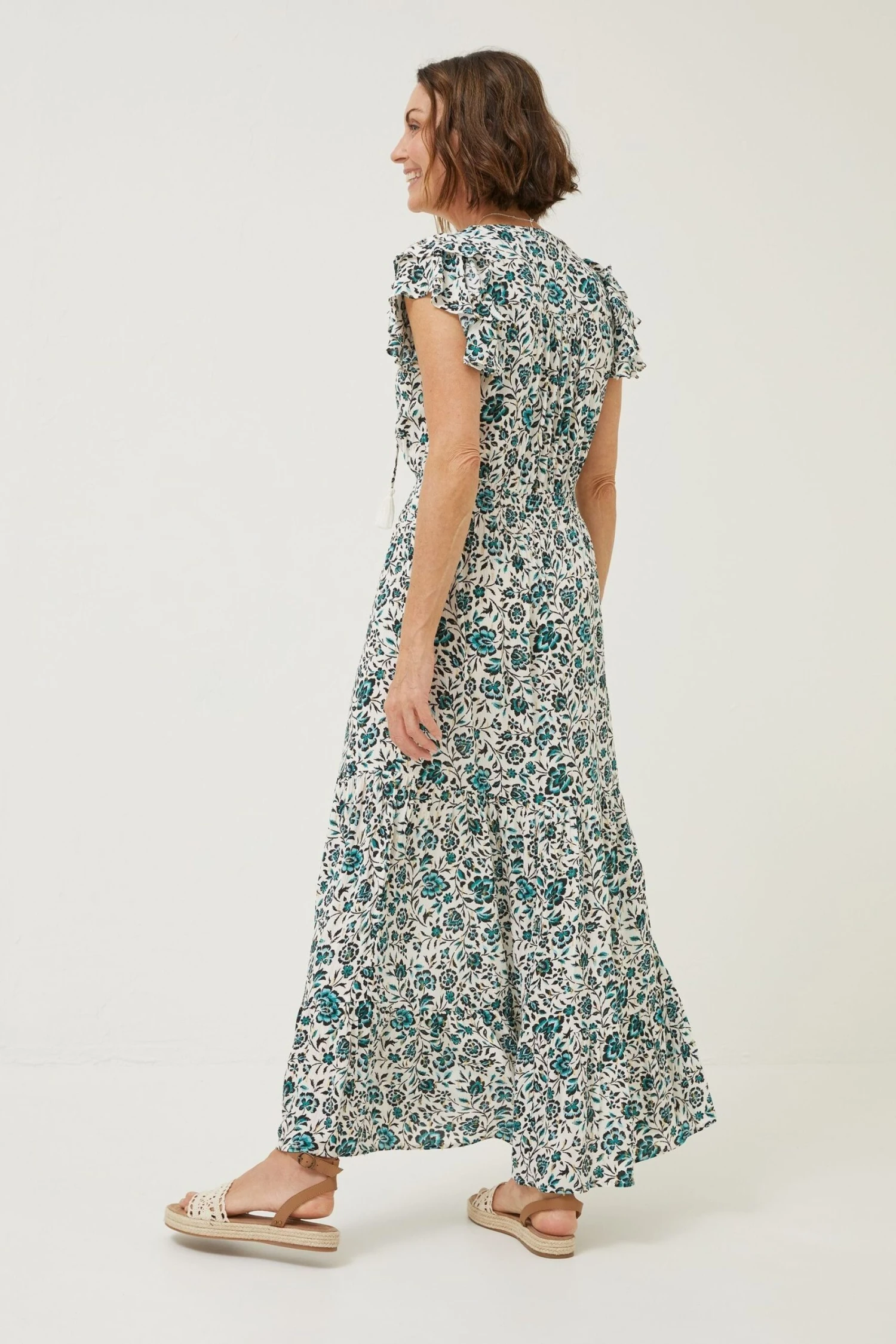 FatFace Natural Stevie Sketched Maxi Dress 7 FatFace Natural Stevie Sketched Maxi Dress - Image 5