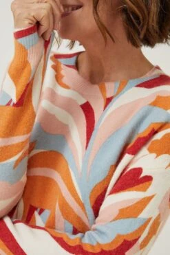 FatFace Red Soul Adventure Print Jumper 16 FatFace Red Soul Adventure Print Jumper -Fat Face Shop D57 838s7