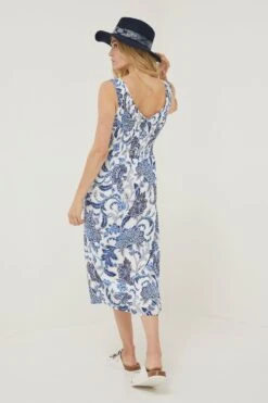 FatFace Natural Anna Palace Floral Midi Dress 11 FatFace Natural Anna Palace Floral Midi Dress -Fat Face Shop D57 850s3