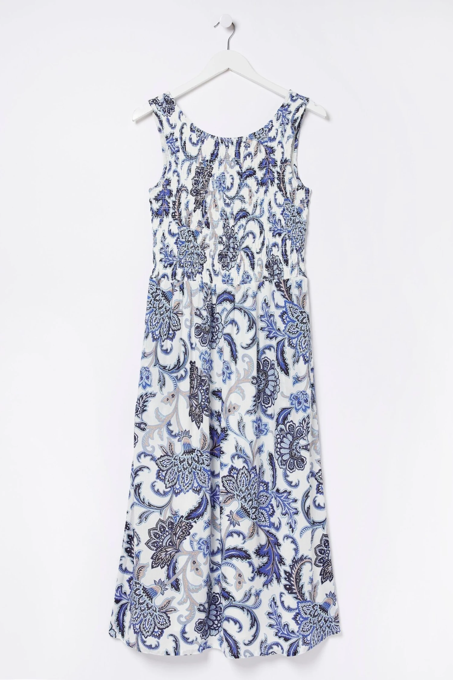 FatFace Natural Anna Palace Floral Midi Dress 9 FatFace Natural Anna Palace Floral Midi Dress - Image 7