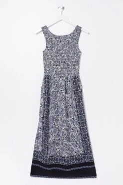 FatFace Blue Anna Batik Midi Dress -Fat Face Shop D57 855s6