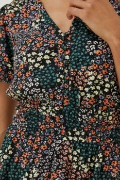 FatFace Lottie Meadow Patchwork Black Dress 8 FatFace Lottie Meadow Patchwork Black Dress -Fat Face Shop D57 880s3