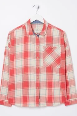 FatFace Red Frome Relaxed Check Shirt 14 FatFace Red Frome Relaxed Check Shirt -Fat Face Shop D57537s5