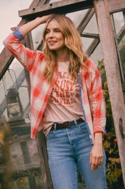 FatFace Red Frome Relaxed Check Shirt 15 FatFace Red Frome Relaxed Check Shirt -Fat Face Shop D57537s6