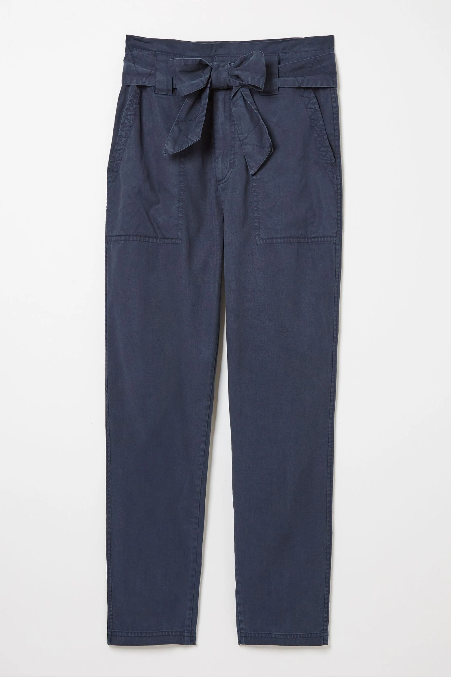 FatFace Blue Paperbag Trousers 7 FatFace Blue Paperbag Trousers - Image 5