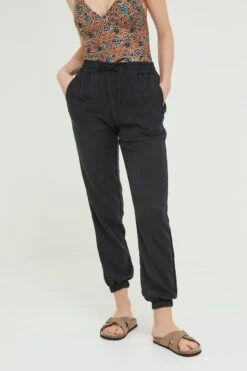 FatFace Black Lyme Plain Joggers