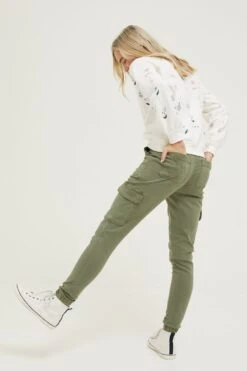 FatFace Green Hythe Cargo Trousers -Fat Face Shop D57548s4