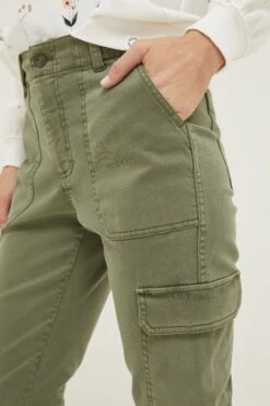 FatFace Green Hythe Cargo Trousers -Fat Face Shop D57548s5