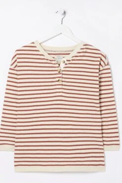 FatFace Brown Southbourne Stripe Sweat Top -Fat Face Shop D57550s5
