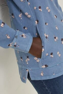 FatFace Blue Airlie Printed Sweatshirt -Fat Face Shop D57554s4