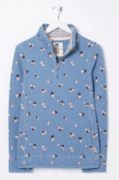 FatFace Blue Airlie Printed Sweatshirt -Fat Face Shop D57554s5