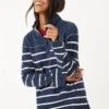 FatFace Blue Airlie Classic Breton Sweatshirt -Fat Face Shop D57556s